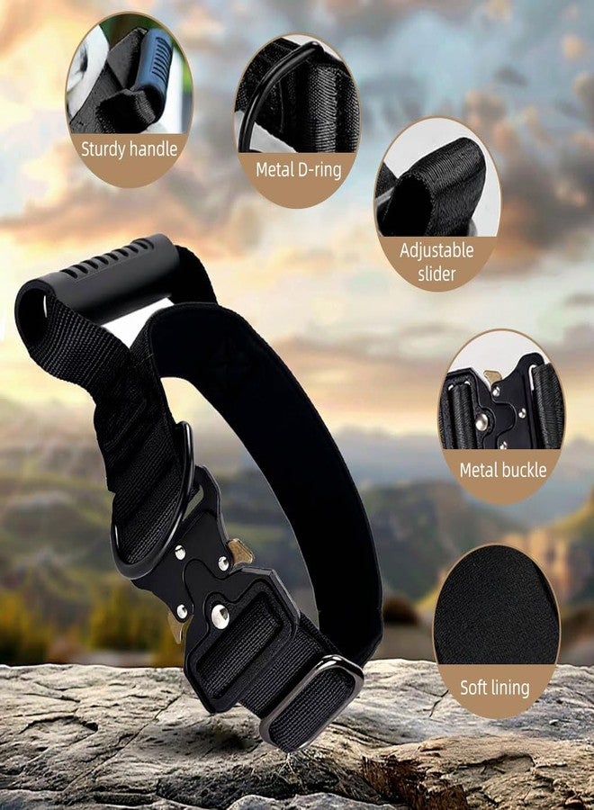 Qpets® Training Dog Collar with Control Handle - Adjustable Nylon Collar with Quick-Release Buckle & D-Ring for Obedience Training & Safe Walking (Size XL) - Image 4